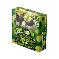 Льодяники Bubbly Billy Buds CBD 10 мг, 5 шт. Яблуко, подарунковий набір Multitrance