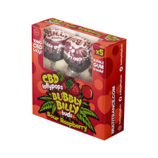 Льодяники Bubbly Billy Buds CBD 10 мг, 5 шт. Малина, подарунковий набір Multitrance