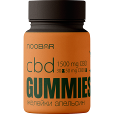 Желейні CBD ведмедики Апельсин (30 шт) Noobar